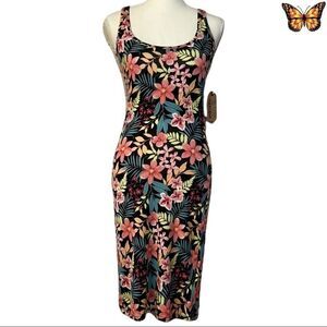 HARLOW Floral Hibiscus Printed Dress Size Small